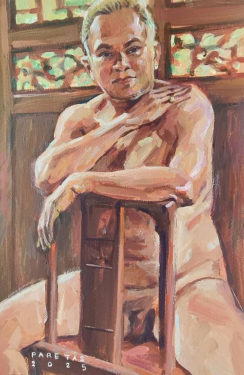 Duo Male Nude Painting